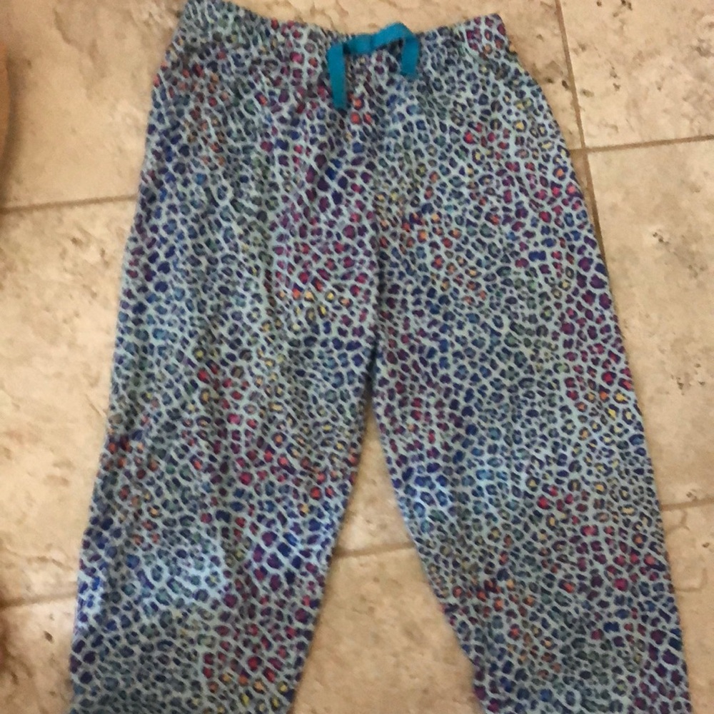 Girls leopard pj pants